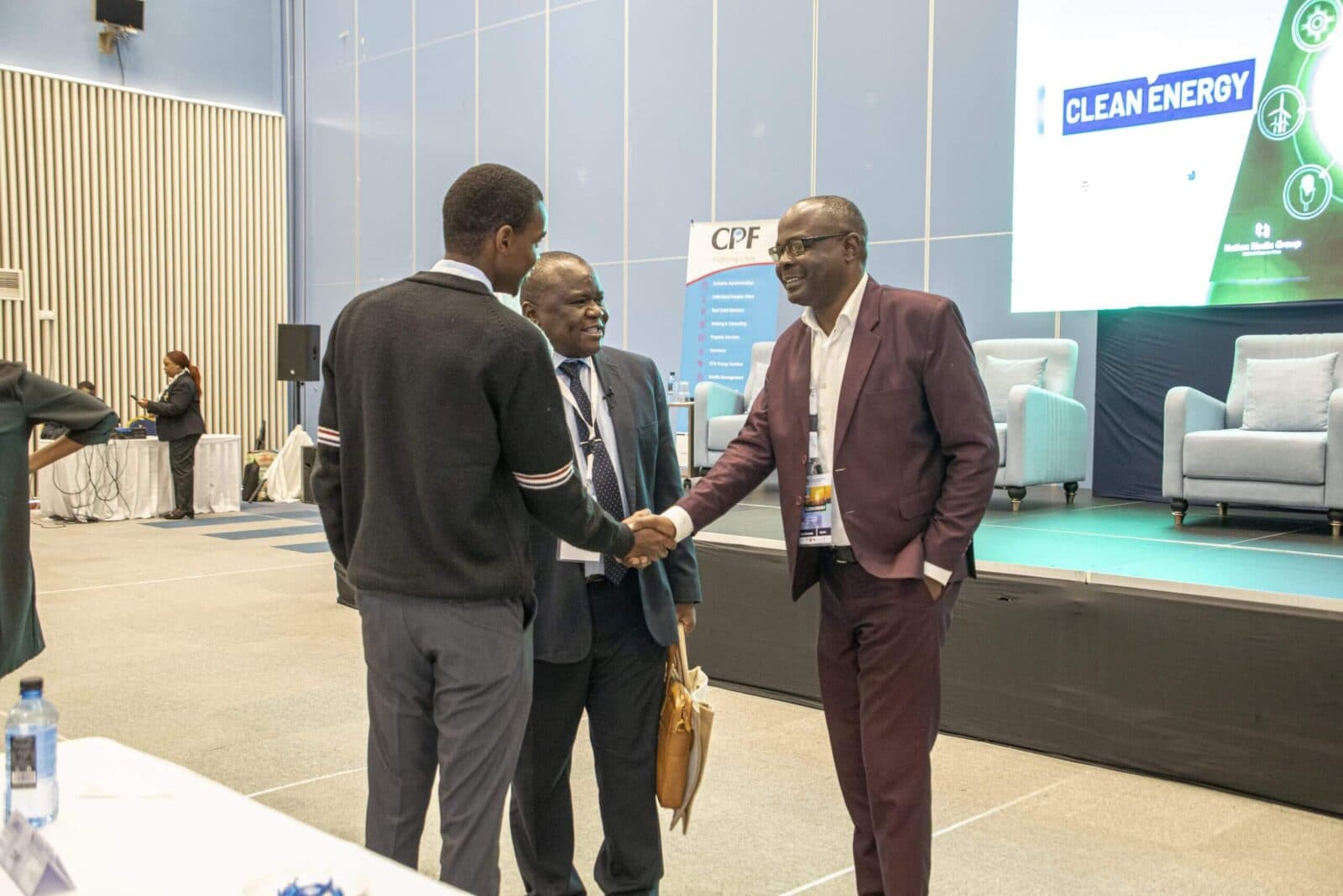 Delegates at networking session